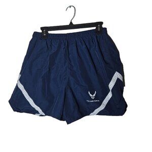 US‎ Air Force Mens Blue Trunks Physical Training Uniform PTU Size Large Shorts